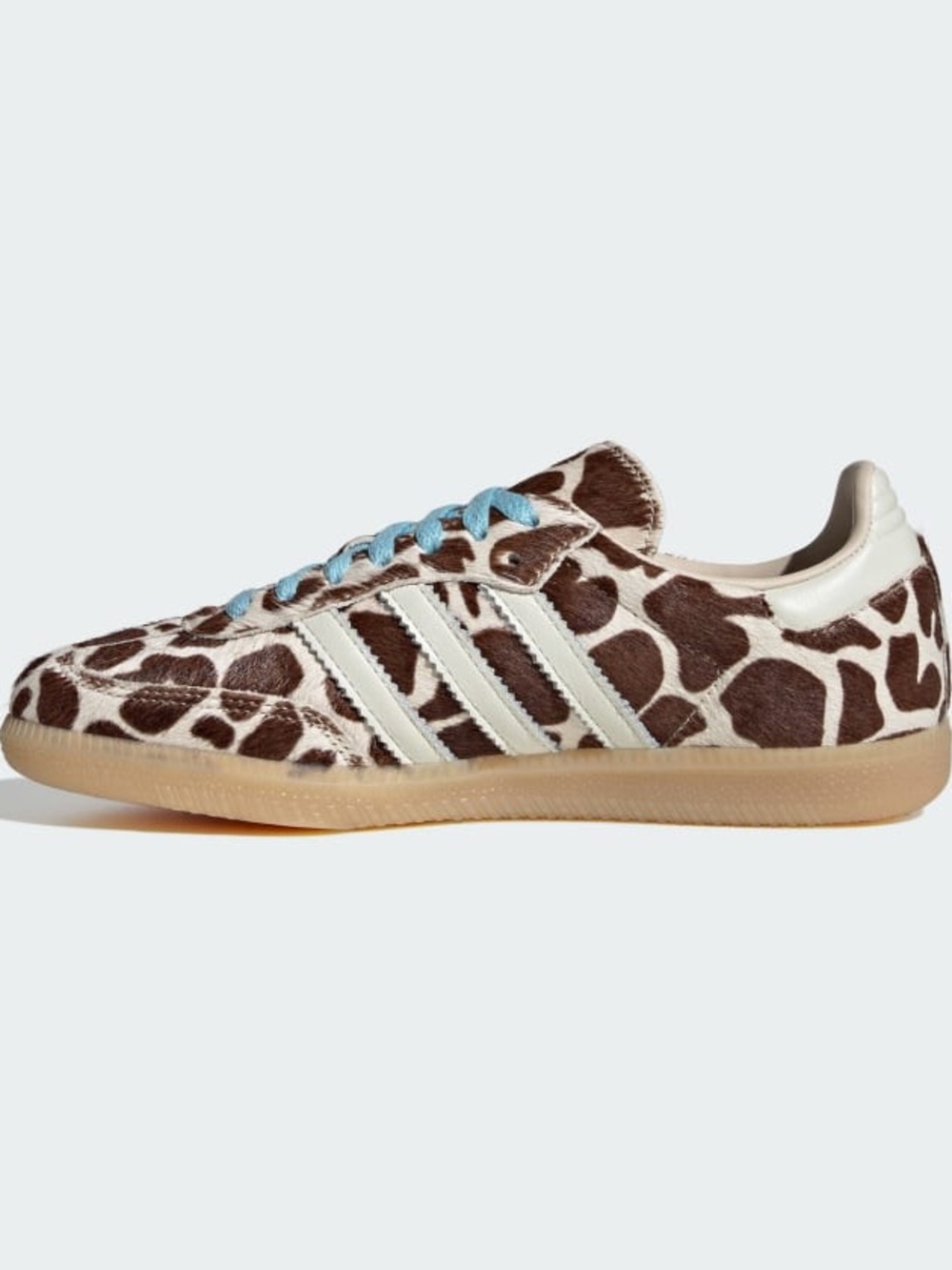 adidas samba calf hair Giraffe Print Sneakers Brown & Cream BNWT RARE LUXURY - Picture 5 of 9